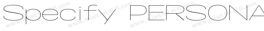 Specify PERSONAL字体转换
